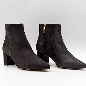 L'Agence Women Jeannie II Pointed Toe Grey Suede boots size US 6‎ /36.5